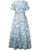 Casual Dress Swing Dress Floral Dress Chiffon Long Dress Maxi Dress Green Blue Light Blue Short Sleeve Floral Ruffle Spring Summer V Neck Fashion Daily Date Vacation 2023 S M L XL XXL 3XL – PRYCUS MITCHELL INC