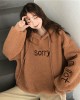 Thick hooded plus velvet letters hoodie for women – PRYCUS MITCHELL INC