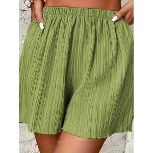 Plus Size Elastic Waistband Shorts, Casual Shorts For Spring & Summer, Women’s Plus SizeClothing – PRYCUS MITCHELL INC