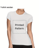 Letter Print Crew Neck T-shirt, Casual Short Sleeve Top For Spring & Summer, Women’s Clothing – PRYCUS MITCHELL INC