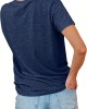 Casual Forest & Sun Print T-shirt – All-Season, Comfy Crew Neck, Versatile Geo-Pattern, Easy-Care Fabric – PRYCUS MITCHELL INC