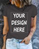 Customized Picture Print T-shirt, Casual Short Sleeve Crew Neck T-shirt For Spring & Summer, Women’s Clothing – PRYCUS MITCHELL INC