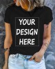 Customized Picture Print T-shirt, Casual Short Sleeve Crew Neck T-shirt For Spring & Summer, Women’s Clothing – PRYCUS MITCHELL INC