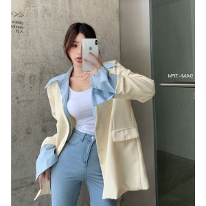 Pseudo-two Korean style business suit loose fashion coat – PRYCUS MITCHELL INC