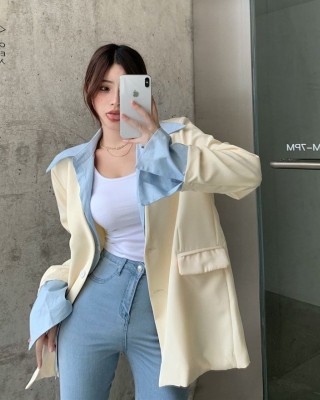 Pseudo-two Korean style business suit loose fashion coat – PRYCUS MITCHELL INC