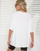 Oversized Smiling Face Print Crew Neck T-Shirt, Casual Drop Shoulder Top For Spring & Summer, Women’s Clothing – PRYCUS MITCHELL INC