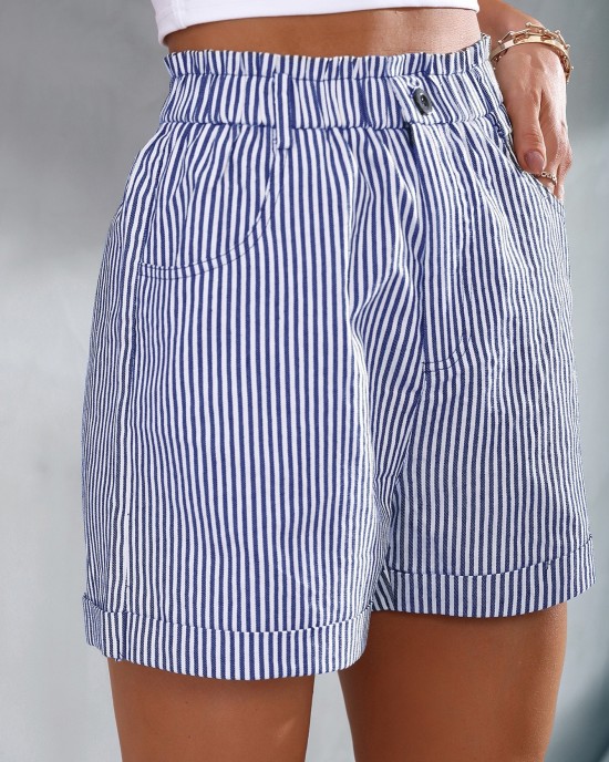 Women’s Shorts Striped Slant Pockets Shorts – PRYCUS MITCHELL INC