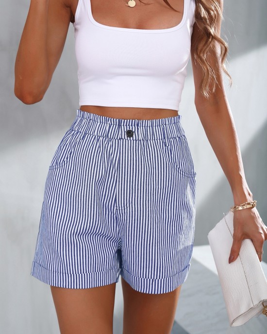 Women’s Shorts Striped Slant Pockets Shorts – PRYCUS MITCHELL INC