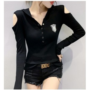 Rhinestone T-shirt strapless bottoming shirt for women – PRYCUS MITCHELL INC