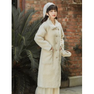 White cotton coat autumn and winter coat for women – PRYCUS MITCHELL INC