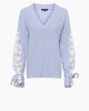 2024 Caballo Lace Knit Crystal Clear/ White Sweater – PRYCUS MITCHELL INC