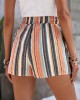 Striped Drawstring Waist Shorts, Vacation Style Pockets Shorts For Spring & Summer, Women’s Clothing – PRYCUS MITCHELL INC