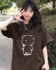 Bear Print T-shirt, Casual Short Sleeve Crew Neck Top For Spring & Summer, Women’s Clothing – PRYCUS MITCHELL INC