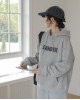 Korean style pullover hoodie gray hooded tops for women – PRYCUS MITCHELL INC