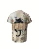 Cute Cat Print Crew Neck T-Shirt, Casual Short Sleeve T-Shirt For Spring & Summer, Women’s Clothing – PRYCUS MITCHELL INC