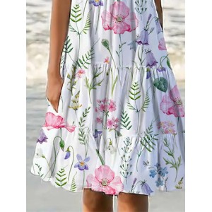 Casual Dress Shift Dress Sundress Midi Dress White Sleeveless Floral Pocket Spring Summer U Neck Vacation 2023 S M L XL XXL 3XL – PRYCUS MITCHELL INC