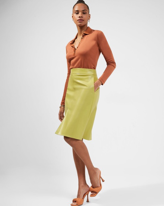 2024 Etta Recycled Vegan Leather Moss Skirt – PRYCUS MITCHELL INC