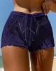 Crochet Scallop Trim Shorts, Casual Beach Wear Elastic Waist Shorts, Women’s Clothing – PRYCUS MITCHELL INC