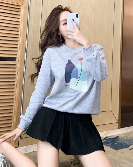 Korean style pure cotton creative all-match hoodie for women – PRYCUS MITCHELL INC