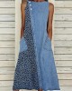 Denim Dress Casual Dress Midi Dress Denim Fashion Modern Outdoor Daily Vacation Crew Neck Button Pocket Sleeveless Summer Spring 2023 Regular Fit Blue Leopard S M L XL 2XL – PRYCUS MITCHELL INC