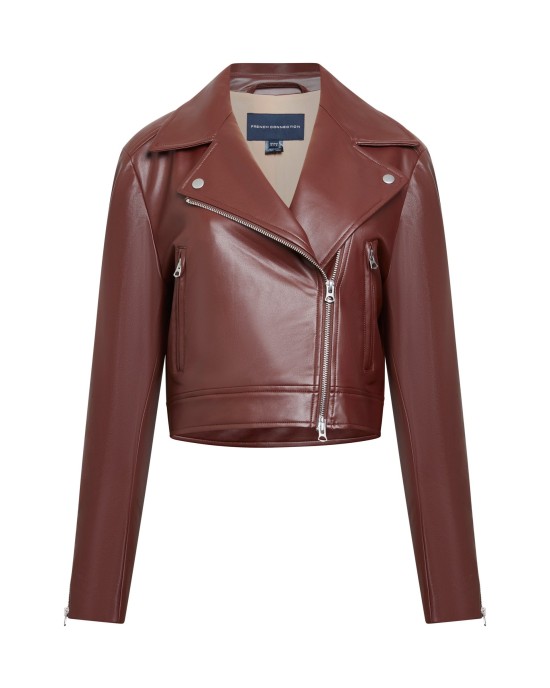 Crolenda Faux Leather Biker Jacket – PRYCUS MITCHELL INC