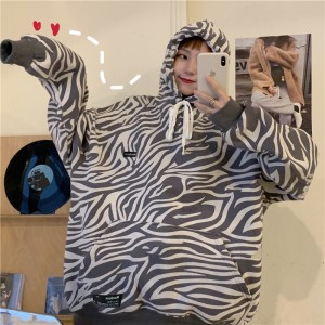 Loose thick Korean style plus velvet zebra complex coat – PRYCUS MITCHELL INC