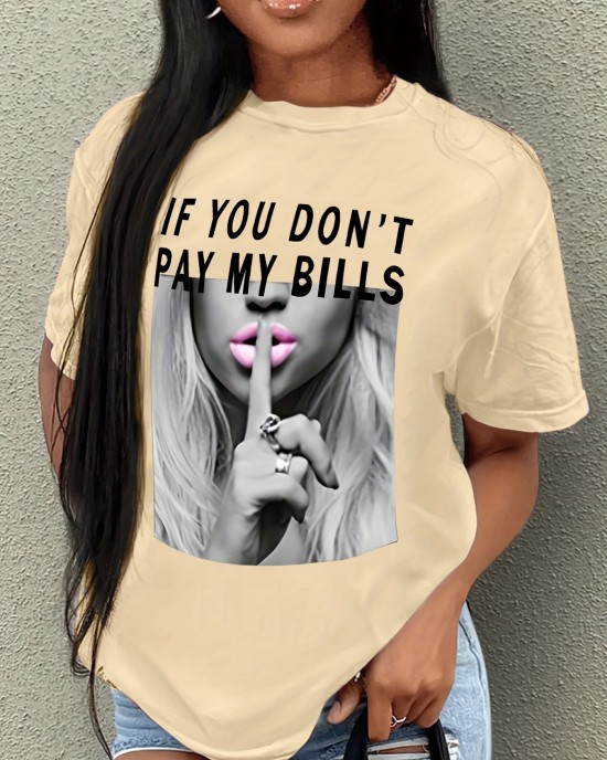 Summer-Ready Casual Women’s Tee: Breathable Polyester, Unique Portrait Print, Machine-Washable – PRYCUS MITCHELL INC