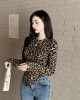 Leopard bottoming shirt chessboard T-shirt for women – PRYCUS MITCHELL INC