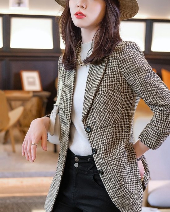 Temperament woolen coat business suit for women – PRYCUS MITCHELL INC