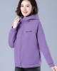 Purple spring and autumn hoodie hooded coat for women – PRYCUS MITCHELL INC