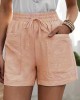 Plus Size Casual Shorts, Women’s Plus Solid High Rise Elastic Drawstring Loose Shorts – PRYCUS MITCHELL INC